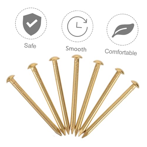 Clavos cabeza redonda de cobre 250g en pack, sujetadores fuertes para muebles miniatura 2