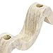 Bloomingville Marble Wave Double Taper Candle Holder, Beige