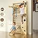 Swedish Ladder 7-in-1, Indoor Wooden Playground, Rock Climbing Wall for Kids and Adults, Kids Indoor Playset, Wooden Jungle Gym, for All Levels and Abilities