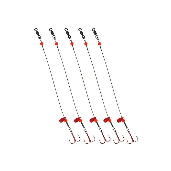 Buy Tooth Shield Tackle Ice Fishing Tip Up Leader Rig (90 lb) Ice