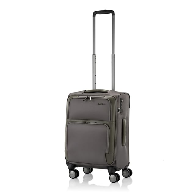 Holborn 55 cm Small Cabin Polyester 8 Wheels Spinner Soft Luggage/Suitcase/Trolley Bag for Travel (Black)-image-24