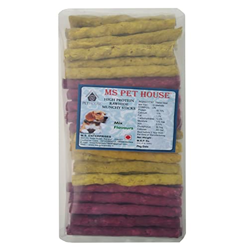 Image of Best Combo Offer Dog Chew Munchy Sticks Chicken Flavor and Dog Chew Munchy Sticks Mutton Flavor for Puppies and Dogs (Chicken and Mutton, 950g)
