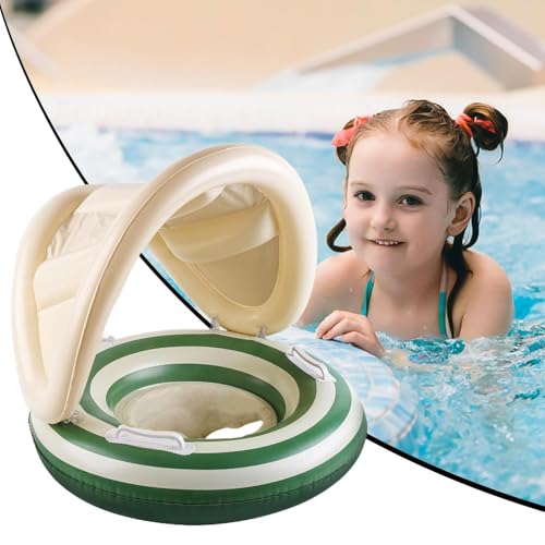 Boyas inflables de piscina para niños con asiento y mango de verano 3