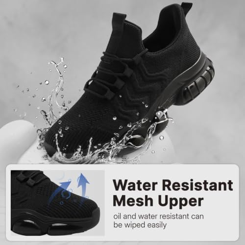 RGTYEK Non Slip Work Shoes Men Water Resistant Cushioned Chef Food Service - 3