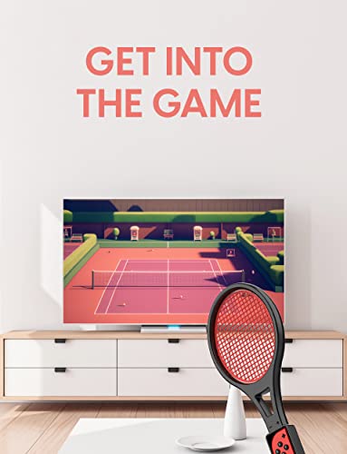 Steering Wheel / Tennis Racket Combo Pack for Nintendo Switch - by TalkWorks Joy Con Controller Grip