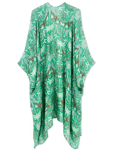 Image of Spicy Sandia Kimonos for Women Floral Beach Cover Up Loose Swimsuit Bathing Suit Coverup Cardigan for Summer Swimwear