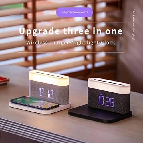 dloett charger desktop clock night light table lamp multi function mobile phone watch headset fast charging color e