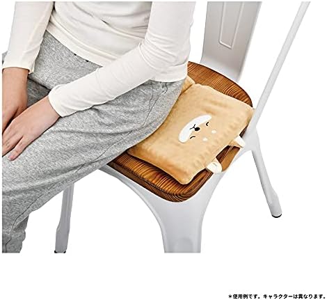 りぶはあと ぷにもち折りたたみクッション ねむねむアニマルズ ミケネコのゆず (全長約35cm) ハニカム構造 ゲルクッション 87401-10