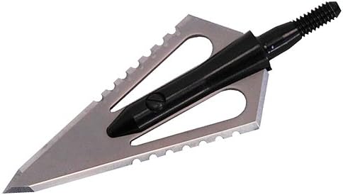 Stinger Buzzcut 2 Blade Arrow Broadhead (Pack of 3), 150-Grain, Silver