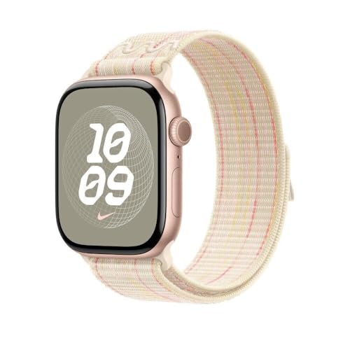 Pulseira Apple Watch Loop Esportiva Nike 46 mm, Apple, Estelar Rosa