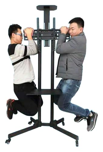 Soporte móvil para TV con ruedas y almacenamiento miniatura 1