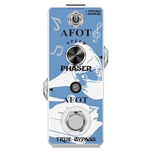 【Vintage & Modern Modes】AFOT Analog Phaser Pedal beautifully re-creates the classic vintage warmer phaser sounds. The modern mode being brighter and more dynamic,a deeper, modern full-scale effect. 【SPEED CONTROL】Twist the SPEED knob to determine a p...