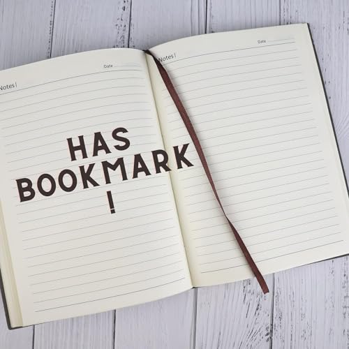 Image of Leather Hard Bound Notebook A5 Journal Diary For Office Use With Mobile & Card Holder Or Pen Loop Dairy For Personal |Ruled Pages With Strap Bookmark Journal Notebook (B129), 200 Pages