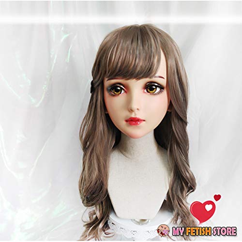 Amazon.co.jp: (Fei) Half Head Kigurumi Mask 目とウィッグの美しい