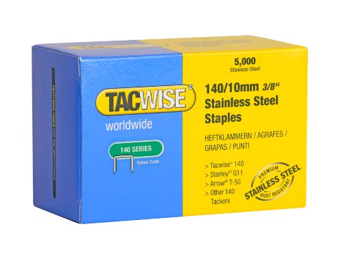 Grapas de Acero Inoxidable Tipo 140/10mm Tacwise 0477 de Alambre Plano para Sujeción