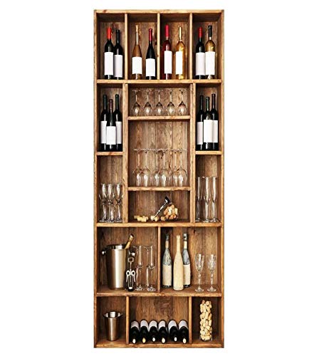 Haucy Türtapete Selbstklebend, 3D Türposter für Wohnzimmer Dekoration, Weinregal Fototapete für Türen, wasserdichte Abnehmbare Art Decals für Dekoration Wandbild, 77x200CM Cover