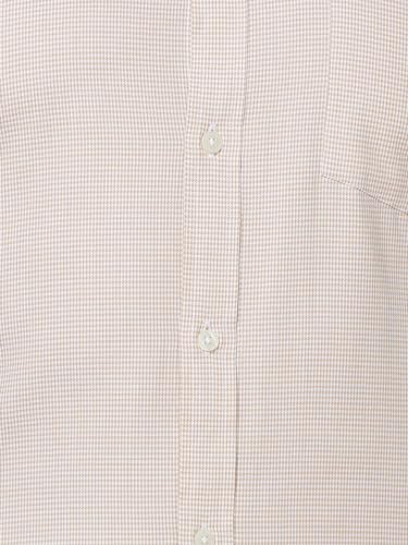 Image of Park Avenue Slim Fit Pure Cotton Checks Pattern Semi Cutaway Collar Formal Shirt