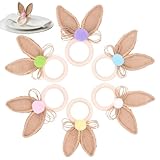 Boho | 6 Stück Tischdekoration Serviettenhalter | Wiederverwendbare Mit Hasenohren - Für Gastgeber Veranstaltungsplaner Gastgewerbe Christliche