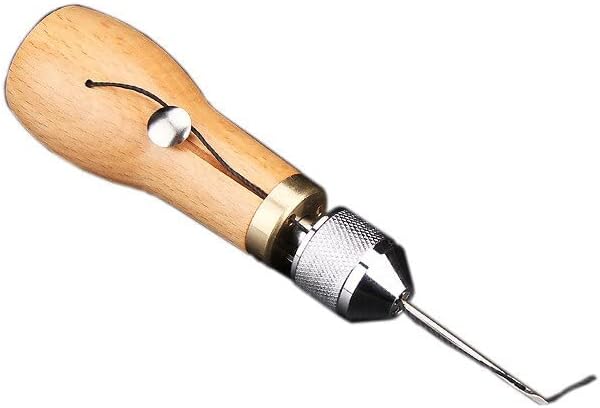 Professional Stitcher Sewing Awl Hand Stitcher Repair Tool Kit Leather and Heavy Fabrics Stitching Belt Strips Shoemaker Tools