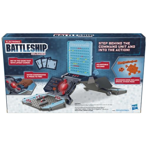 Hasbro Gaming Electronic Battleship Reloaded Board Game, Naval Combat Strategy Game with Sounds, Lights, Special Attacks, Ages 8 and Up, 1-2 Players - image 4