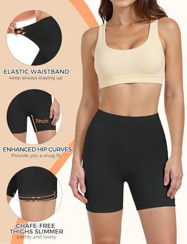Slip Shorts for Women Under Dresses, Seamless Anti Chafing Shorts Summer, Biker Shorts for Women 5