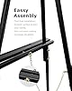 DJAR 63" Wooden Easel Stand for Sign, Dual-use Adjustable Height, Wood Floor Display Easel for Wedding, Welcome Board, Poster, Picture, Photo (Black, 1pc) #3
