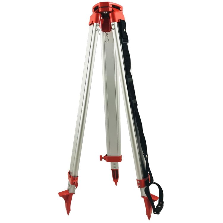 Trípode de aluminio para niveladora, láser rotativo, con tornillo de sujeción, rosca de 5/8", trípode de construcción (2,96 kg)