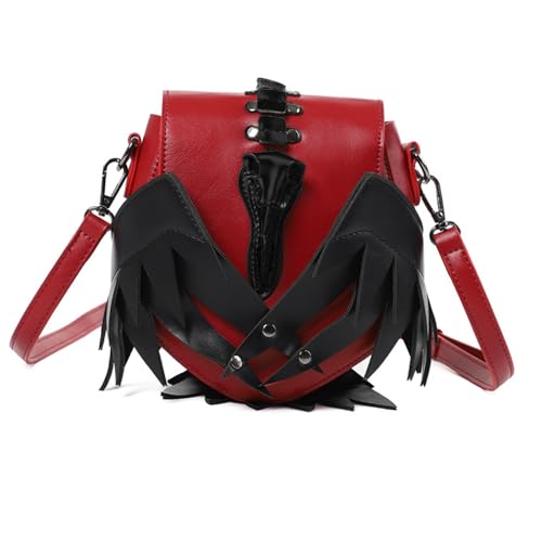 Sac à bandoulière en cuir pour femme avec portefeuille intégré et bandoulière réglable