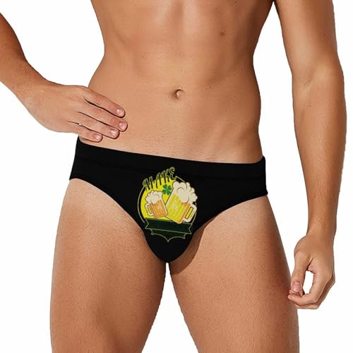 Make St. Patrick's Day Great Again Mens Swim Briefs Quick Dry Swimming Trunks Training Swimsuit Low Rise Swimwear