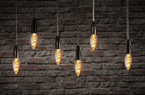 Paulmann 28751 LED Filament Candle Vintage 4 W Bulb Dimmable Gold 2500 K Gold Light E14 - Image 4