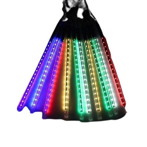 PNJB Lantern LED Drop, Falling Multicolor Lights - Outdoor Raindrop Decorative Tube, Garland Curtain Meteor Shower 30cm
