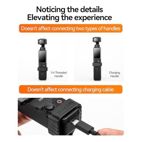 Accessoires DJI Osmo Pocket 3 TELESIN support de montage adaptateur caméra métal - 6