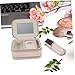 LALADEFIEE Large Capacity Jewelry Box with Double Zipper Portable Jewelry Organizer for Rings Necklaces Earrings Dustproof Storage Case with Fashionable Design and Lightweight Craftsmanship