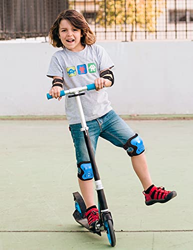 Kids/Youth Knee Pad Elbow Wrist Pads Guards Protective Gear Set For Roller Skates Cycling Bike Skateboard Inline Skatings Scooter Riding Sports,Suitable For Multiple Sports Outdoor Activities #TOP4