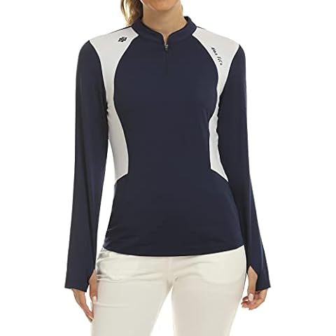 MoFiz Polo Manga Larga Mujer Camisa de Golf Cover