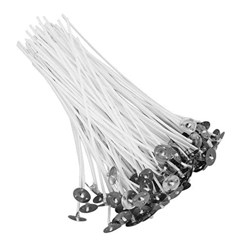 100 mechas de algodón con base para velas de soja