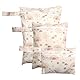 Husalsea 3er-Set wasserdichte Wetbag, Wiederverwendbare Nass, Trockentasche für Baby, Einkauf, Reisen & Alltag