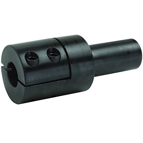 Climax Part SUA-087 Mild Steel, Black Oxide Plating Step Up Adapter, 7/8 inch bore, 1 1/8 inch OD, 1 7/8 inch Length, 1/4-28 x 5/8 Set Screw