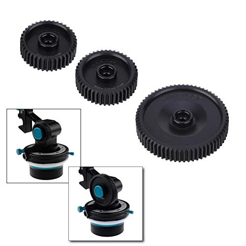 Mugast Kit de 3 engranajes para follow focus: M0.8-38T, M0.8-43T y M0.8-65T, para DP3000 miniatura 3