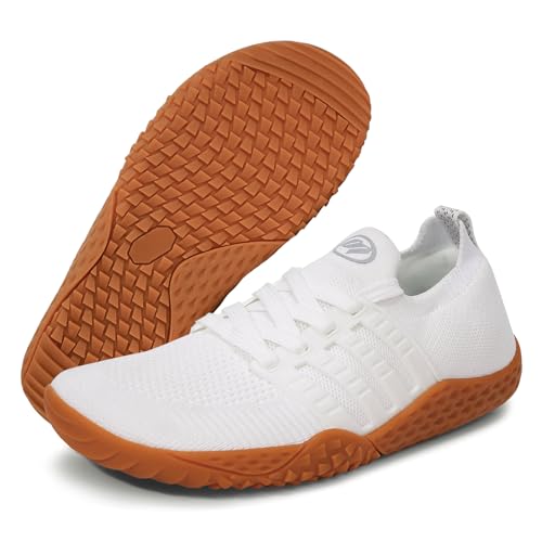 Hike Barefoot Shoes for Women Men Footwear, Minimalist Zero Drop Wide Toe Box Non-Slip Walking Sneakers, Lightweight Comfortable Casual Shoe Training Running Gym Fashion Sneakers