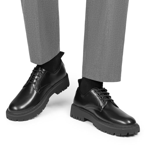 Bruno Marc Bruno Marc Men's Dress Shoes Formal Classic Lace-up Oxfords,Size 9.5,Black,SBOX2416M