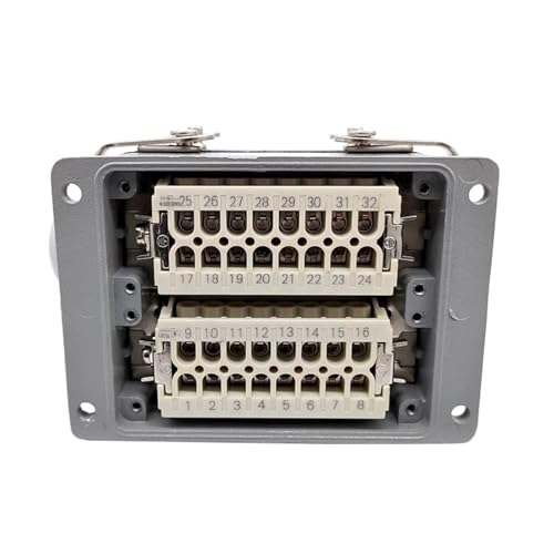 Connecteur rectangulaire robuste 32 broches HDC-HE-032-1/2 pour usage industriel - 7