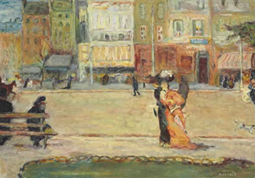 Affiche Toile Boulevard de Clichy Pierre Bonnard déco 60x90cm