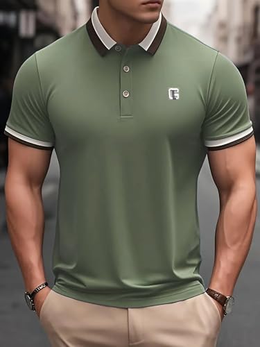 Image of POSHAX Men Polo Shirt|Cotton Blend|Regular Fit