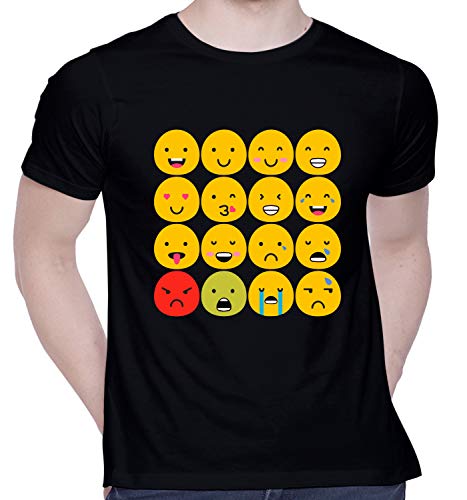 CreativiT Graphic Printed T-Shirt for Unisex Emoji Tshirt | Casua...