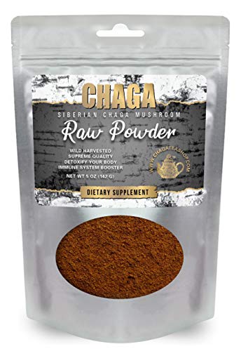 Siberian Chaga Mushroom Raw Powder Wild Harvested All Natural 5 Oz. (142G.) #TOP4