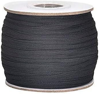 XHJKZ 100 Yards Elastic Band for Sewing 1/5" (5mm) Elastic Cord Heavy Stretch High Elasticity Knit for Sewing Crafts DIY Bedspread Cuff Braided Elastic Rope Elastic Spool Elastic String