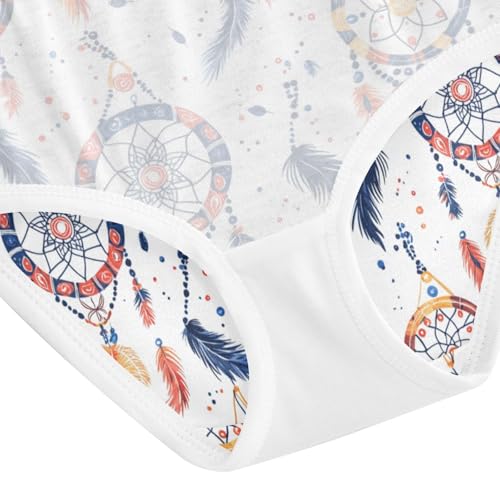 ZZKKO Boho Dream Catcher Girls Underwear Toddler Panties for Girls Comfort Brief Size 2T-8Y4