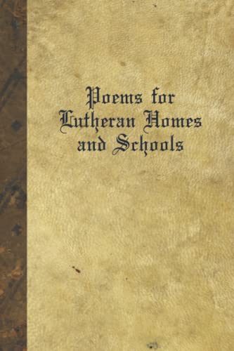 Poems for Lutheran Homes and Schools