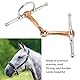 Topyond Trense aus Edelstahl Mit Vollem Wangenring, 125 Mm. Unverzichtbares Outdoor-Pferdezubehör Für Reiten Und Training. Zaumzeugausrüstung Für Westernpferde